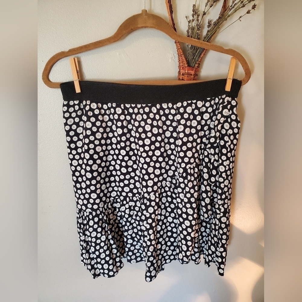 90s MAEVE by Anthropology Button Skirt